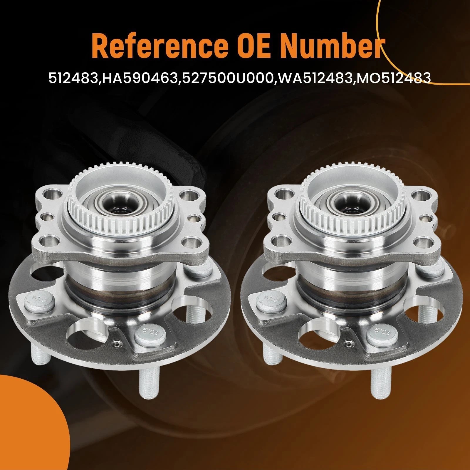 Rear Wheel Bearing Hub for Hyundai Accent/Kia Rio (2012–2017)