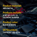 Clips for Toyota Corolla (2009–2019) - Front Bumper Repair