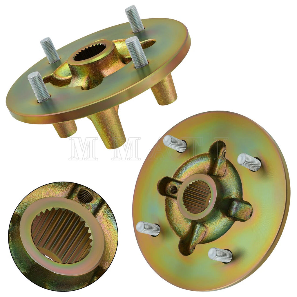 Set of 2 Front Wheel Hubs with Bolts for Yamaha Rhino 700 FI (2008–2013)