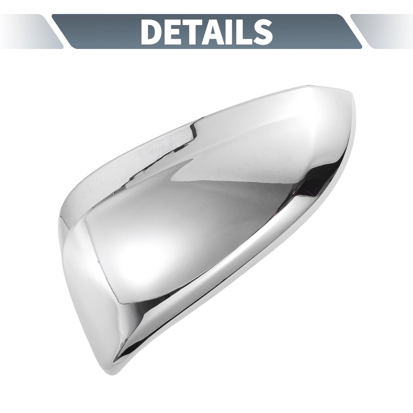 Pair Rearview Mirror Cover Overlay Chrome for Toyota Hilux (2015–2022)