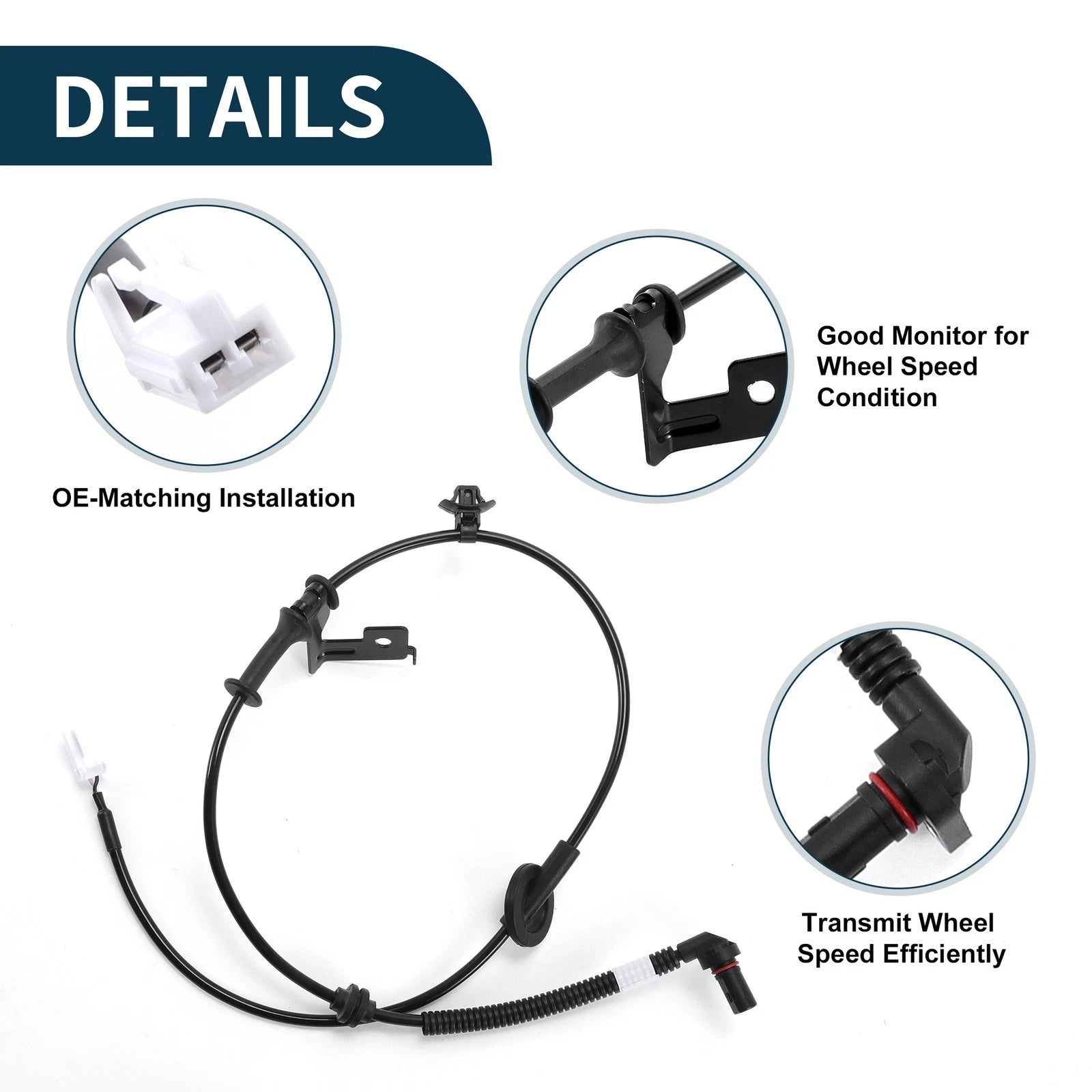 ABS Wheel Speed Sensor No. 956800U000 for Hyundai Accent (2012–2017)