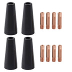 12PCS Gasless Flux Core Nozzle Tips for MIG Welding 0.6-1.2mm 14AK