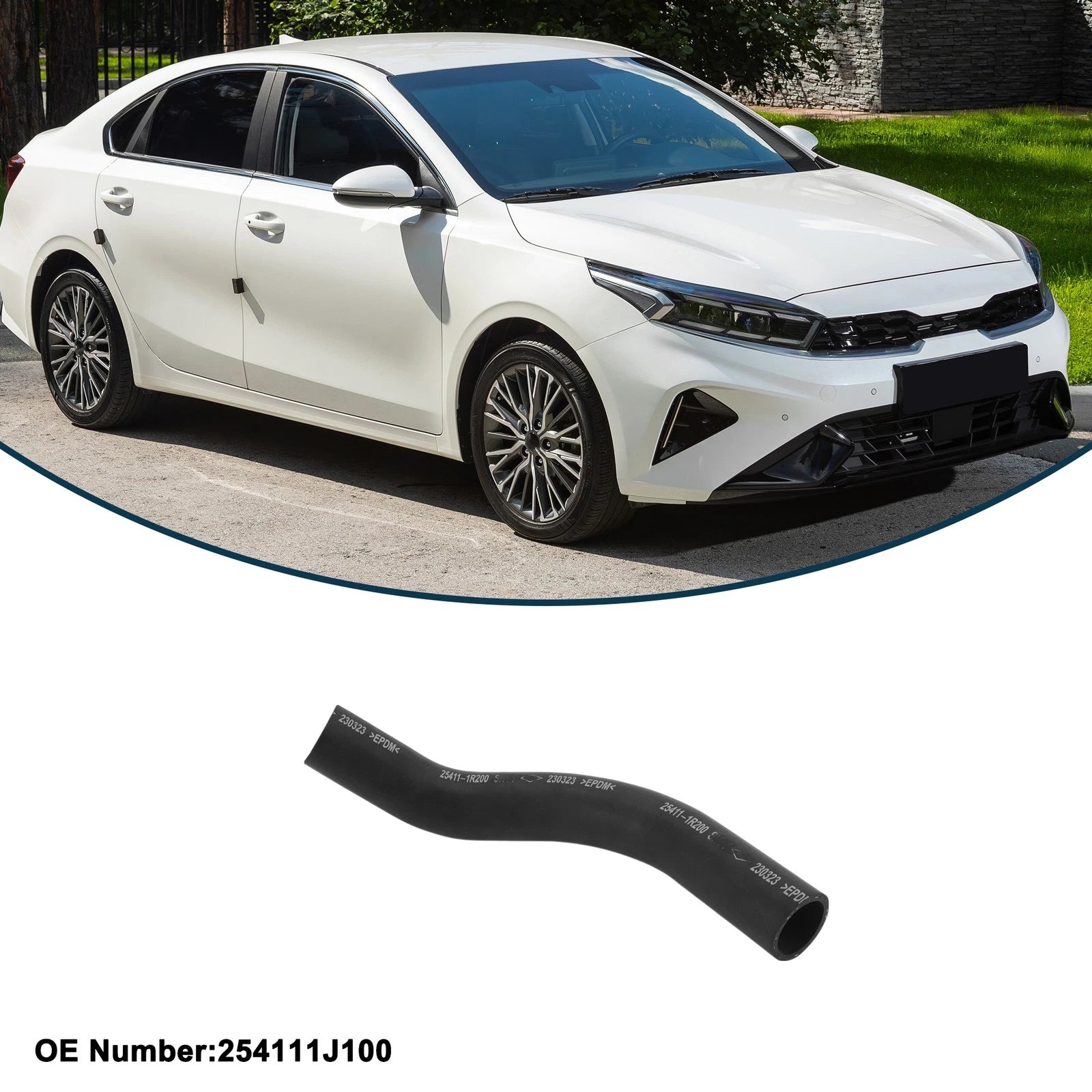 Radiator Hose No. 254111R200 for Kia K3 (2013–2016) Rubber Water Pipe