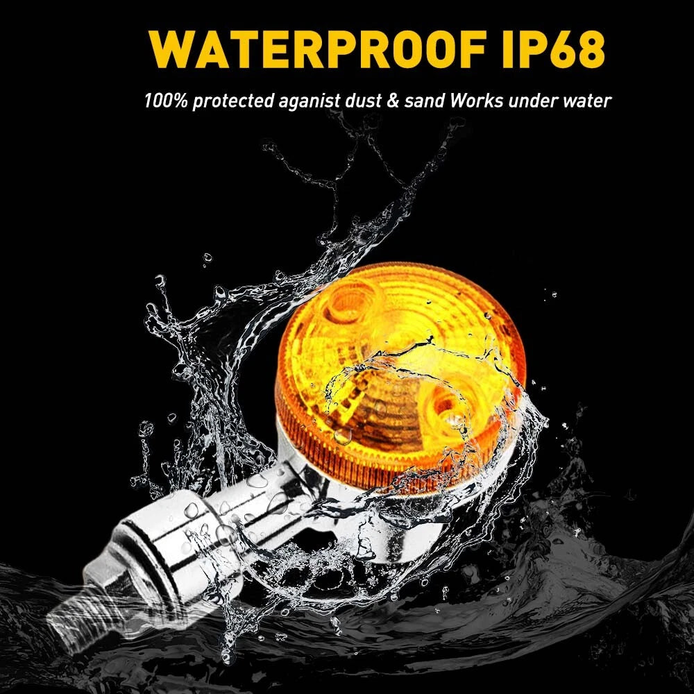 Set of 4 Chrome Amber Turn Signals for Yamaha Kawasaki Honda