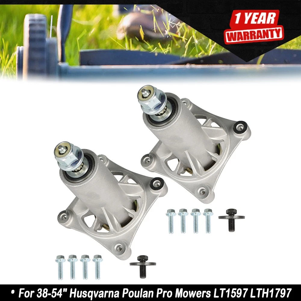Set of 2 Spindle Assemblies for Husqvarna Pro Mowers (1938â1954)