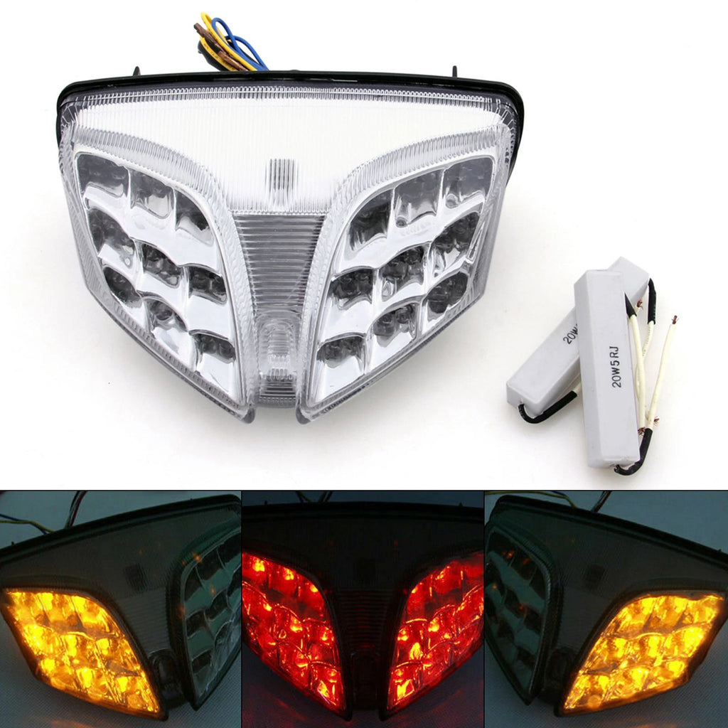 Integrated LED TailLight Turn Signals for Suzuki GSXR 600/750 GSX-R 1000 SV650 (2001–2023)