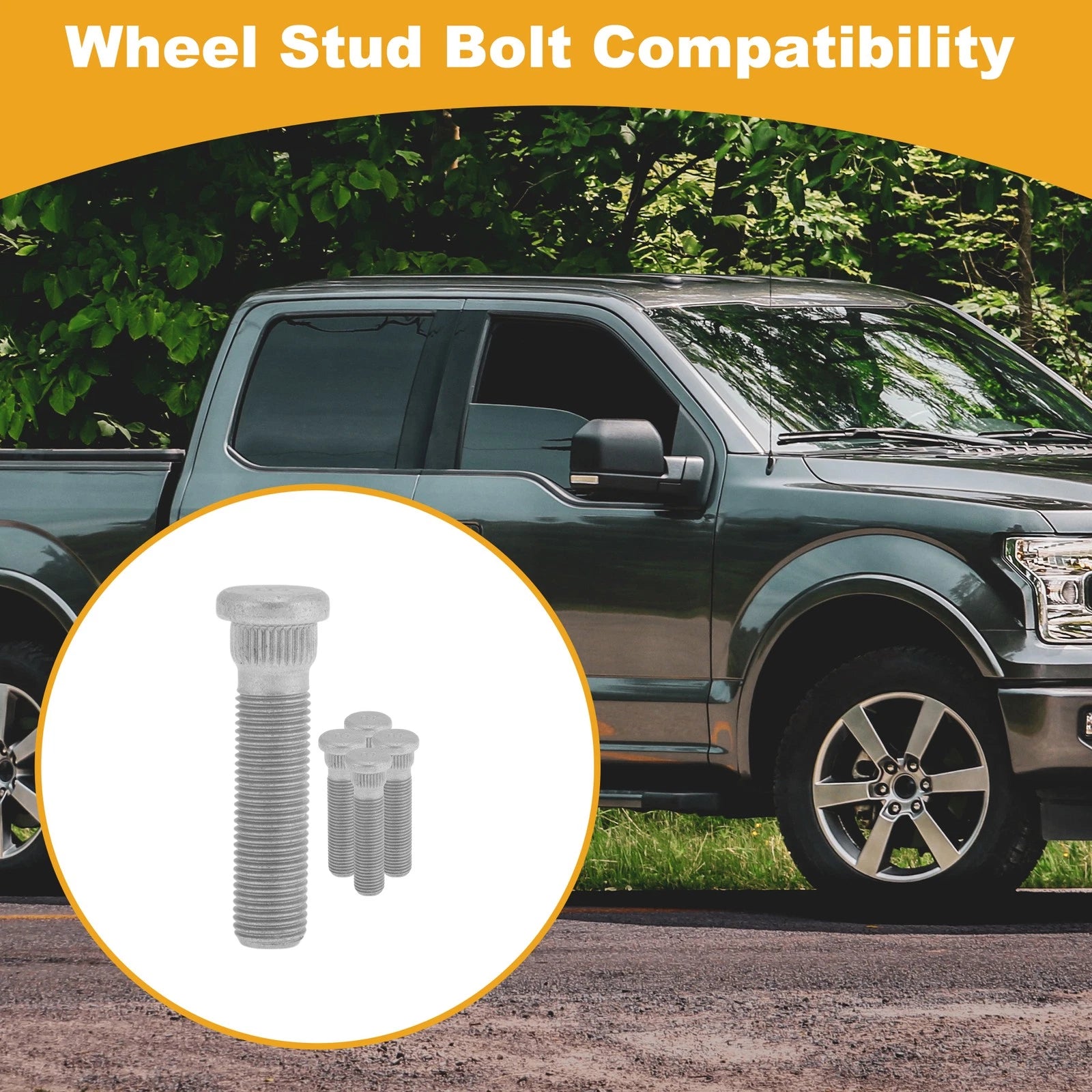 M14x1.5 Wheel Lug Studs for Ford F150 (2016–2025) - Set of 5