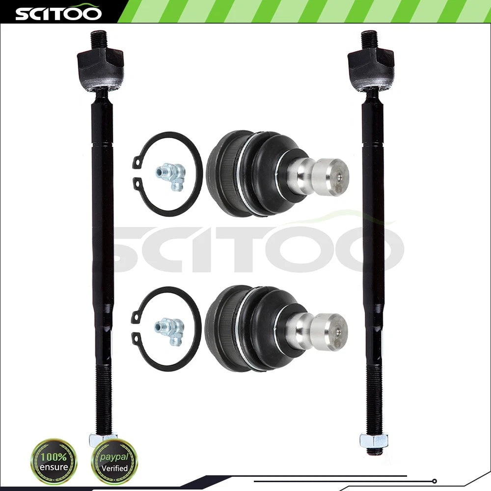 Set of 4 Tie Rod End Ball Joints for Chrysler Sebring Dodge Stratus (2001–2005)