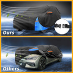Waterproof Car Cover for Kia e-Niro (2016–2023) Black Blue 210D-PU