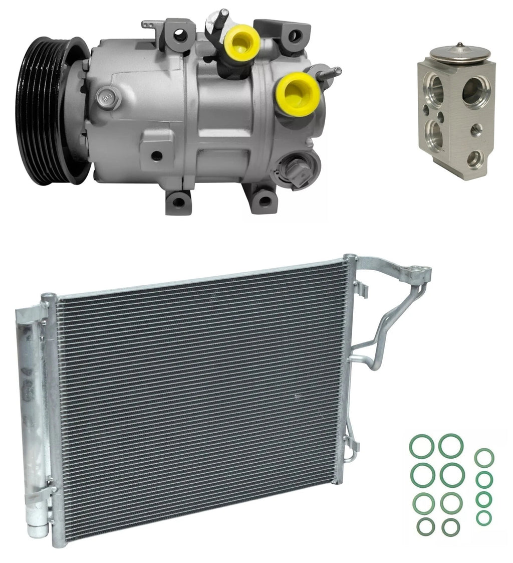 AC Compressor Kit With Condenser for Kia Optima 2.0L Turbo (2015–2016)