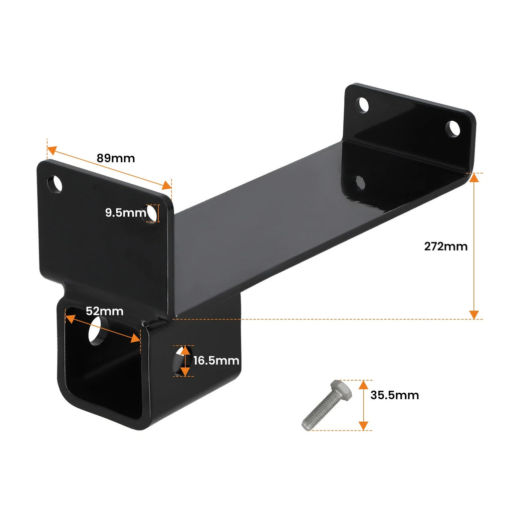 2" Steel Bolt-On Hitch for MZ Magnum/Elite (2018–2020) 093-1118-98