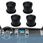 Set of 4 Black AC Heater Air Vents for Ford F150 (2004–2008)