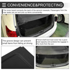 Parcel Shelf Boot Load Cover for Volkswagen Golf (2010–2014) Black