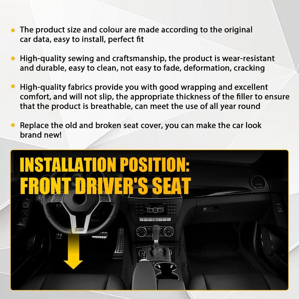 Leather Seat Cover for Mercedes Benz GLK250 GLK350 (2008–2014)
