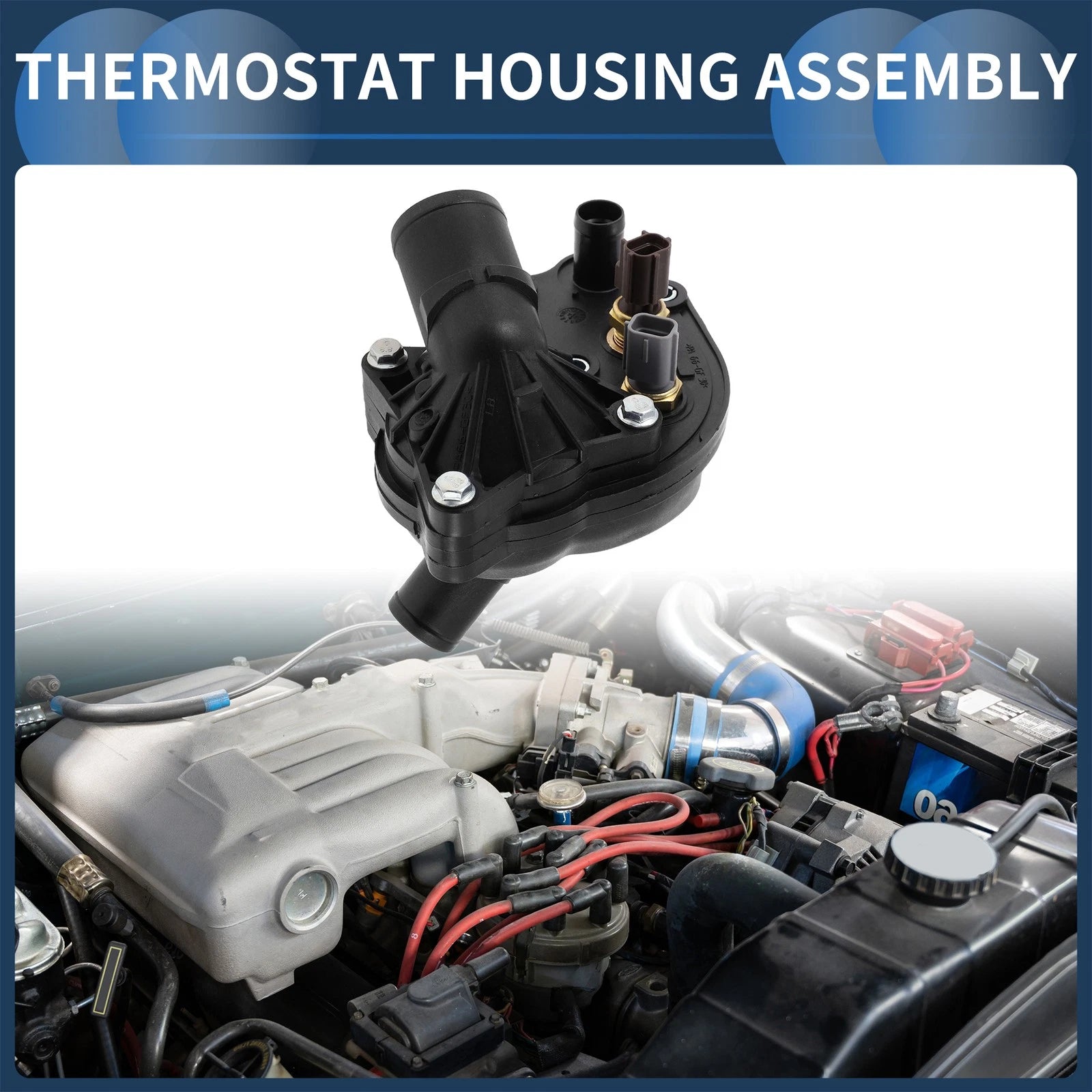 Engine Coolant Thermostat Housing Assembly for Ford Explorer 4.0L (1997–2001)