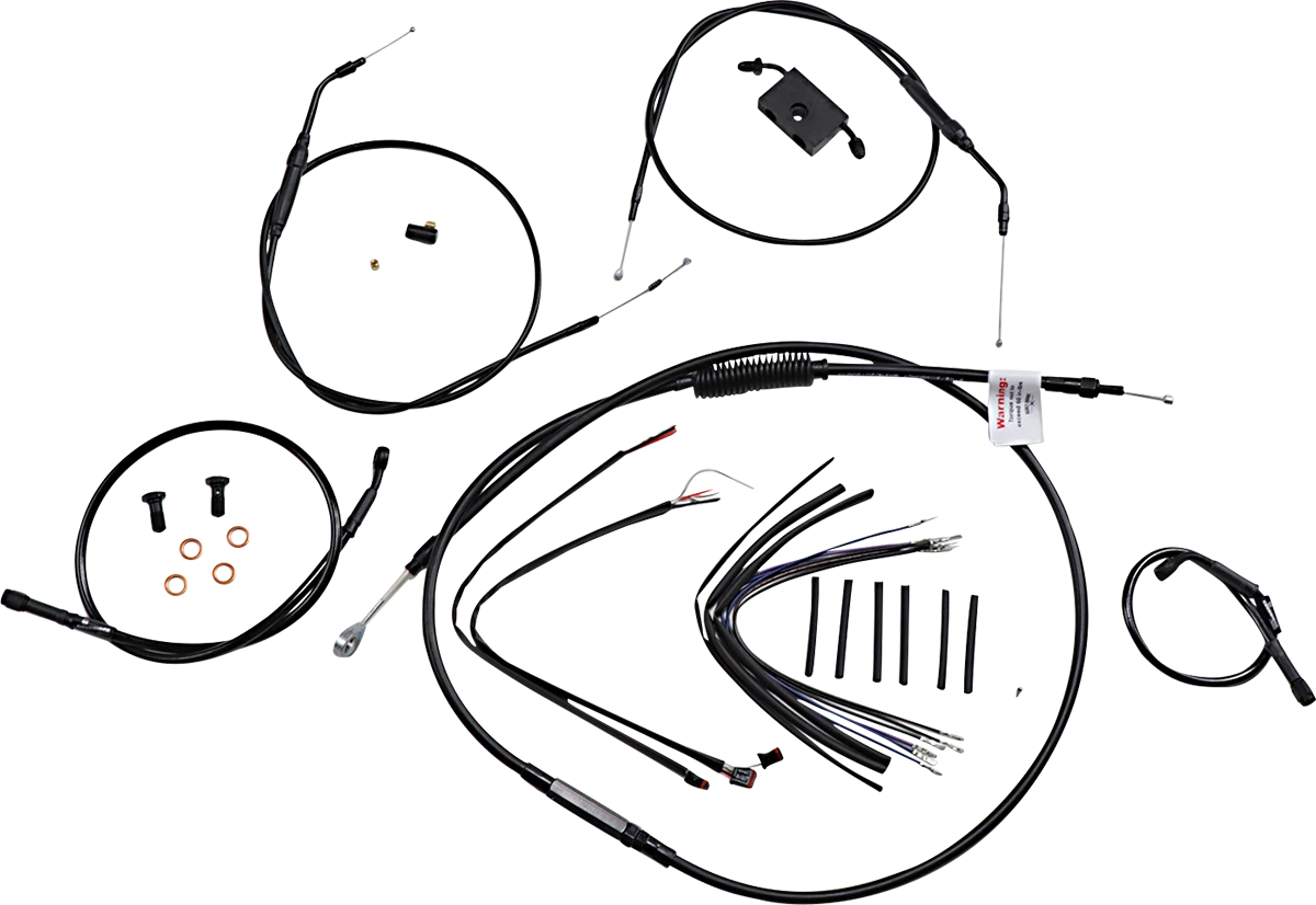 Burly Brand Extended Handlebar Cable and Brake Line Kit for Sportster (2014–2023)