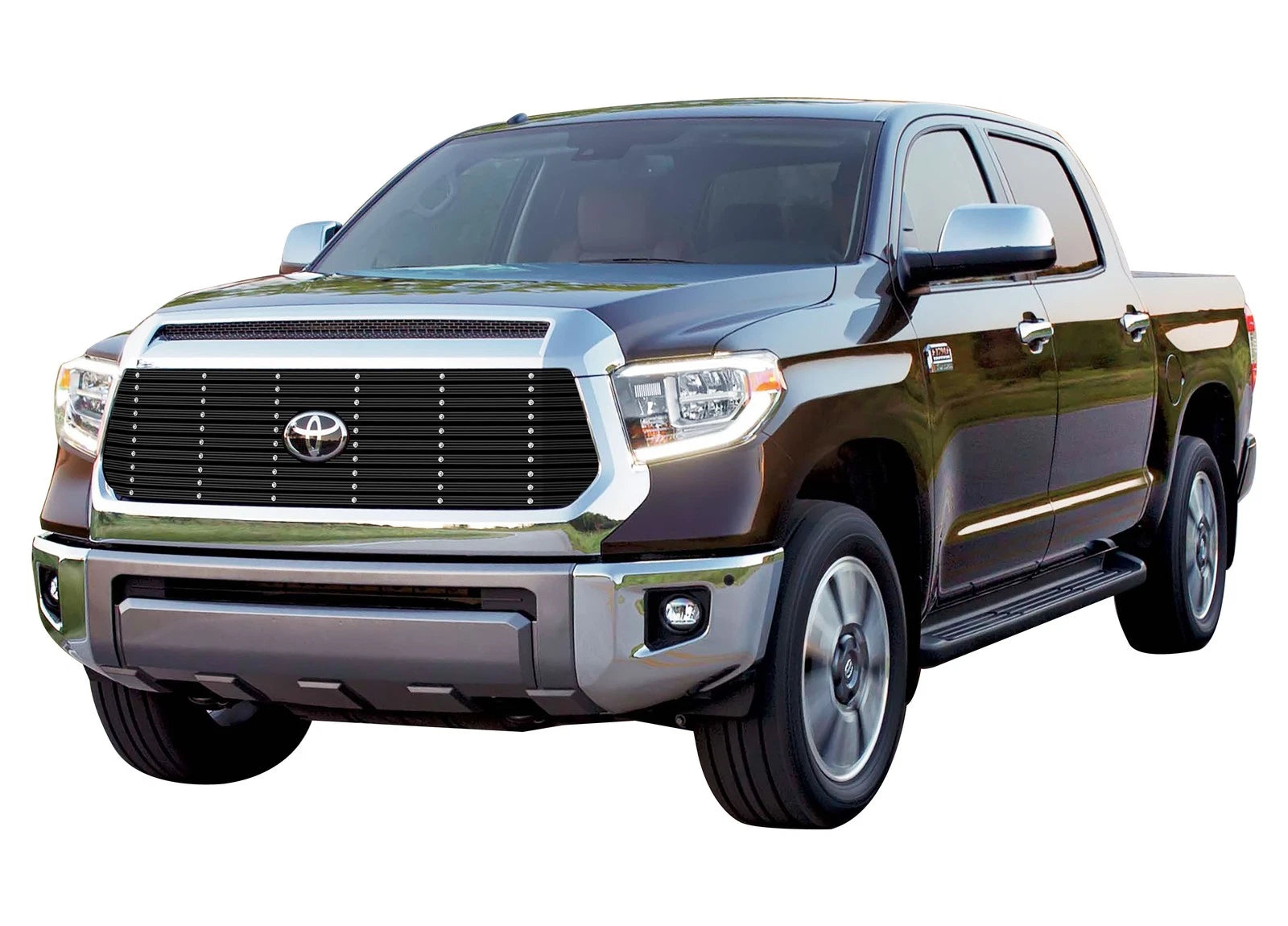 Upper Black Wide Rivet Billet Grille for Toyota Tundra (2018–2019)