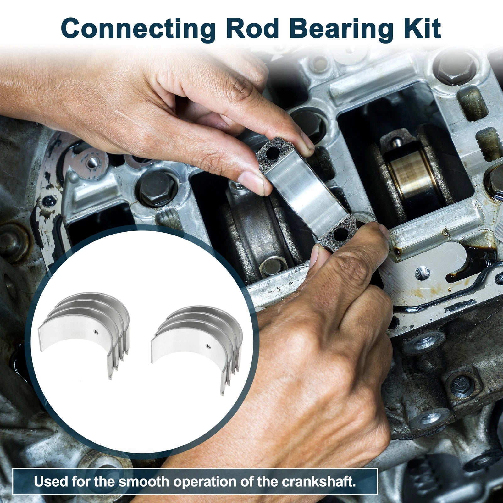 8X Connecting Rod Bearing Set No.MD327503 for Mitsubishi