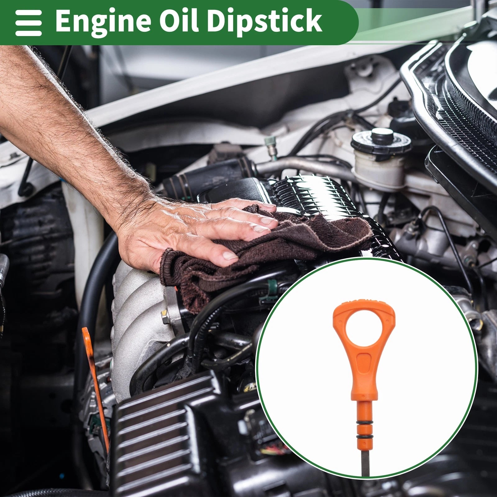 Oil Level Dipstick No. 266112A300 for Hyundai Accent, Kia Soul, Rio (2009–2014)