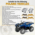 Front Brake Calipers & Pads for Polaris Ranger Crew XP 900 1000 (2017–2019)