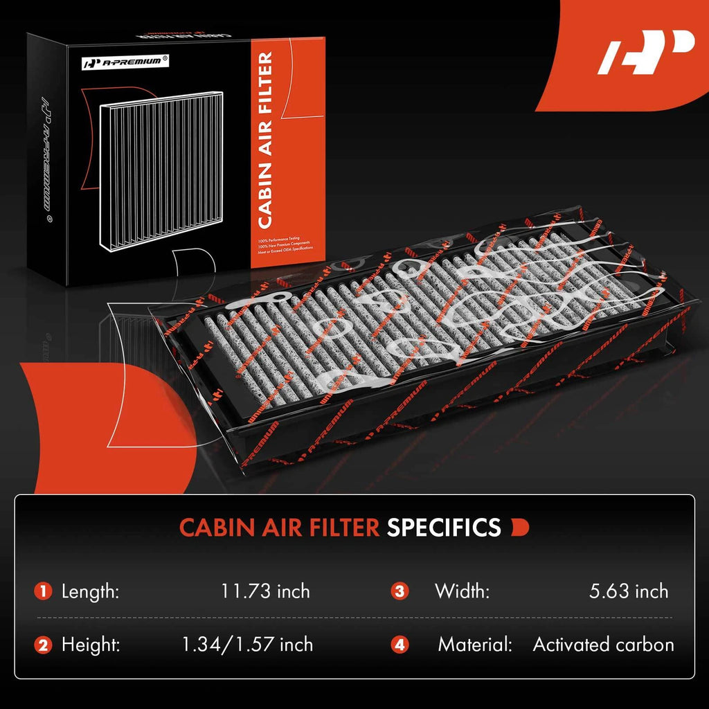 2X Activated Carbon Cabin Air Filter for BMW X5 X6 (2007–2019)