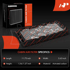 2X Activated Carbon Cabin Air Filter for BMW X5 X6 (2007–2019)