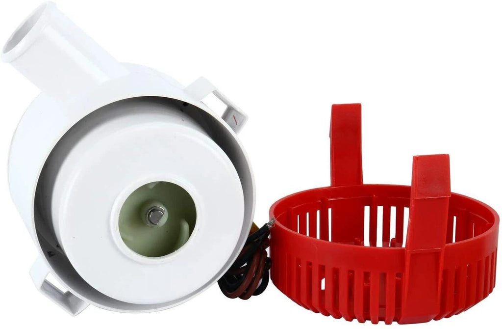 12V 3700GPH Electric Bilge Pump for Marine Boats (Non-Automatic)