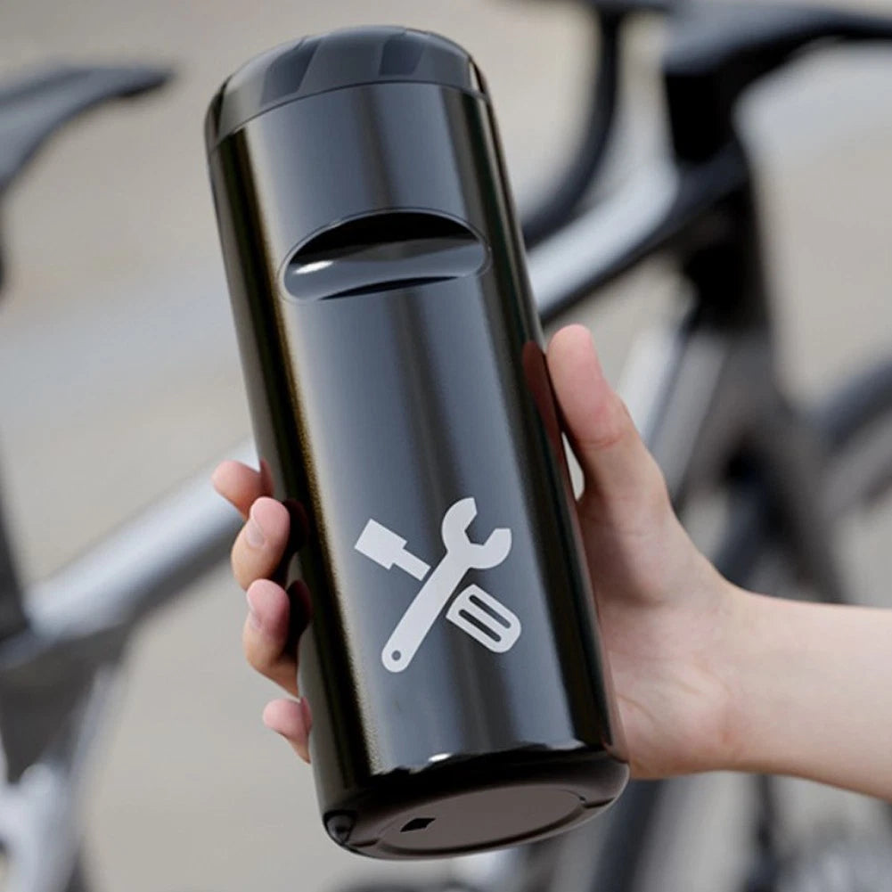 Bike Repair Tool Storage Jar Waterproof Sealed Portable Bottle 195x74mm