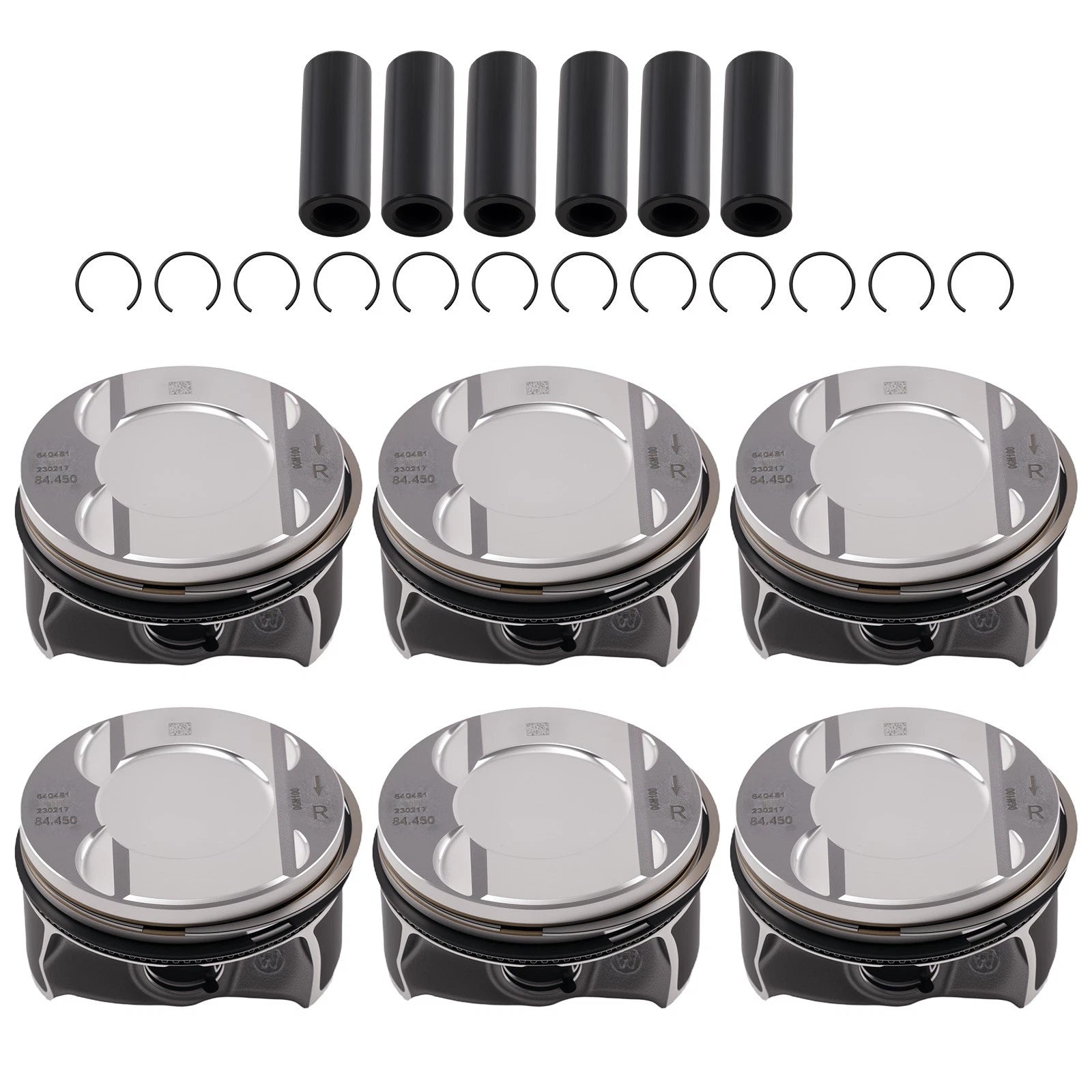 Pistons & Rings Kit for Audi A8 Quattro S4 S5 3.0L V6 (2018–2021) 06M107066AB