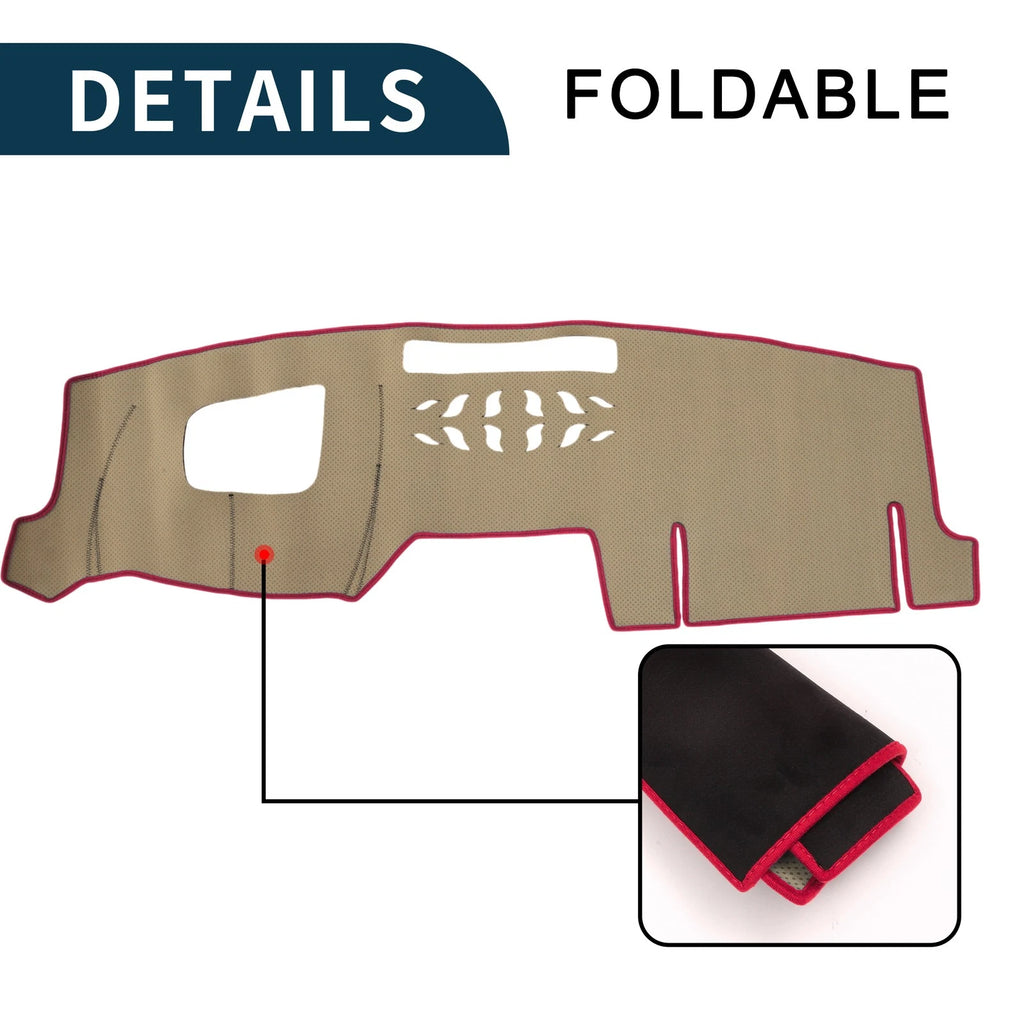 Set of 1 Dashboard Dash Cover Mat for Mazda CX-5 KF, CX-8 KG (2017–2023) Black Red