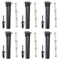 Set of 6 Denso Standard Spark Plugs & Coil Boots for Ford Freestyle Mercury Sable (2005–2007)