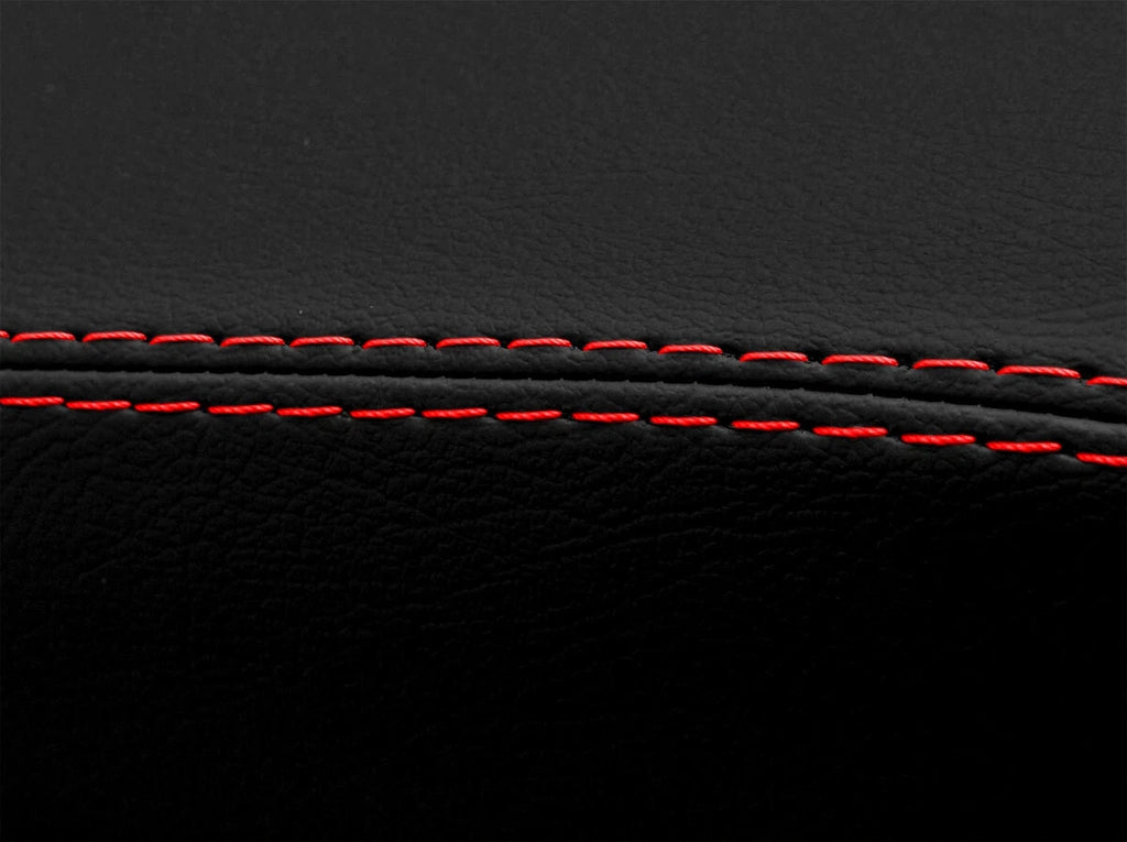 Leather Manual Shift Boot Cover for Acura RSX (2002–2006) Black Red Stitch