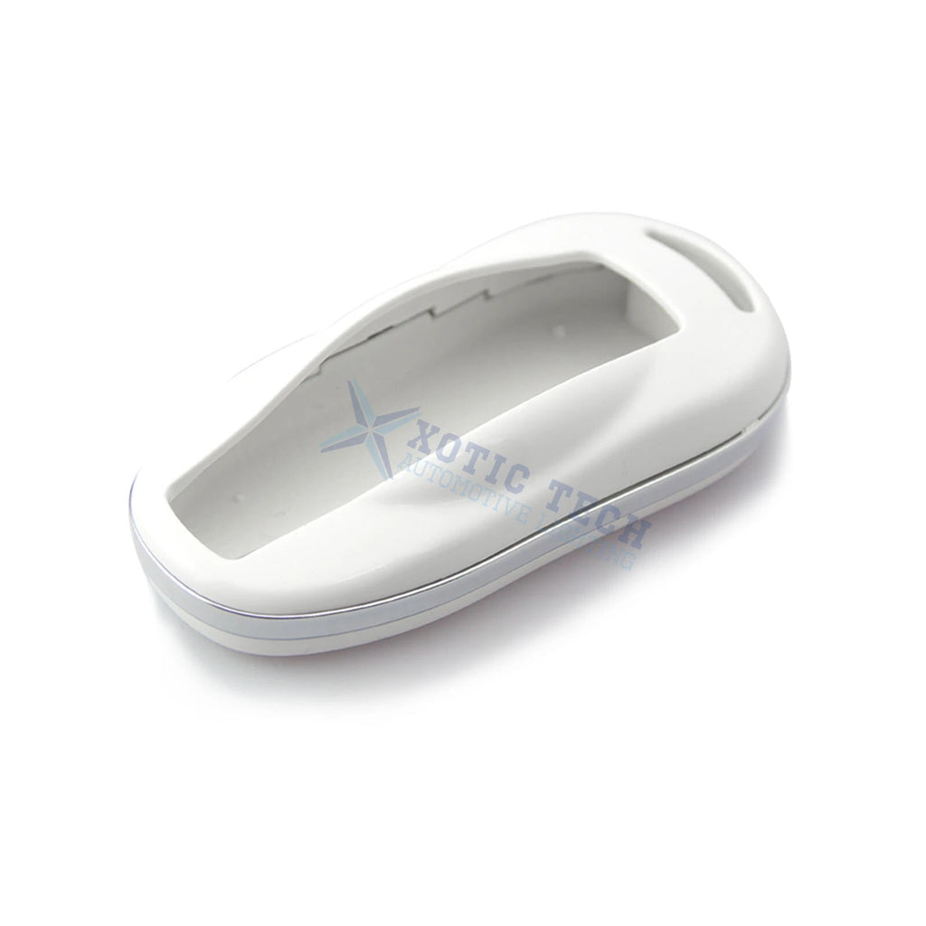 Glossy White ABS Smart Key FOB Hard Shell Cover Case for Tesla Model S (2012-2018)
