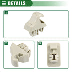2pcs Sun Visor Holder Clip for Mitsubishi Montero (2001–2006) MR779704 Beige