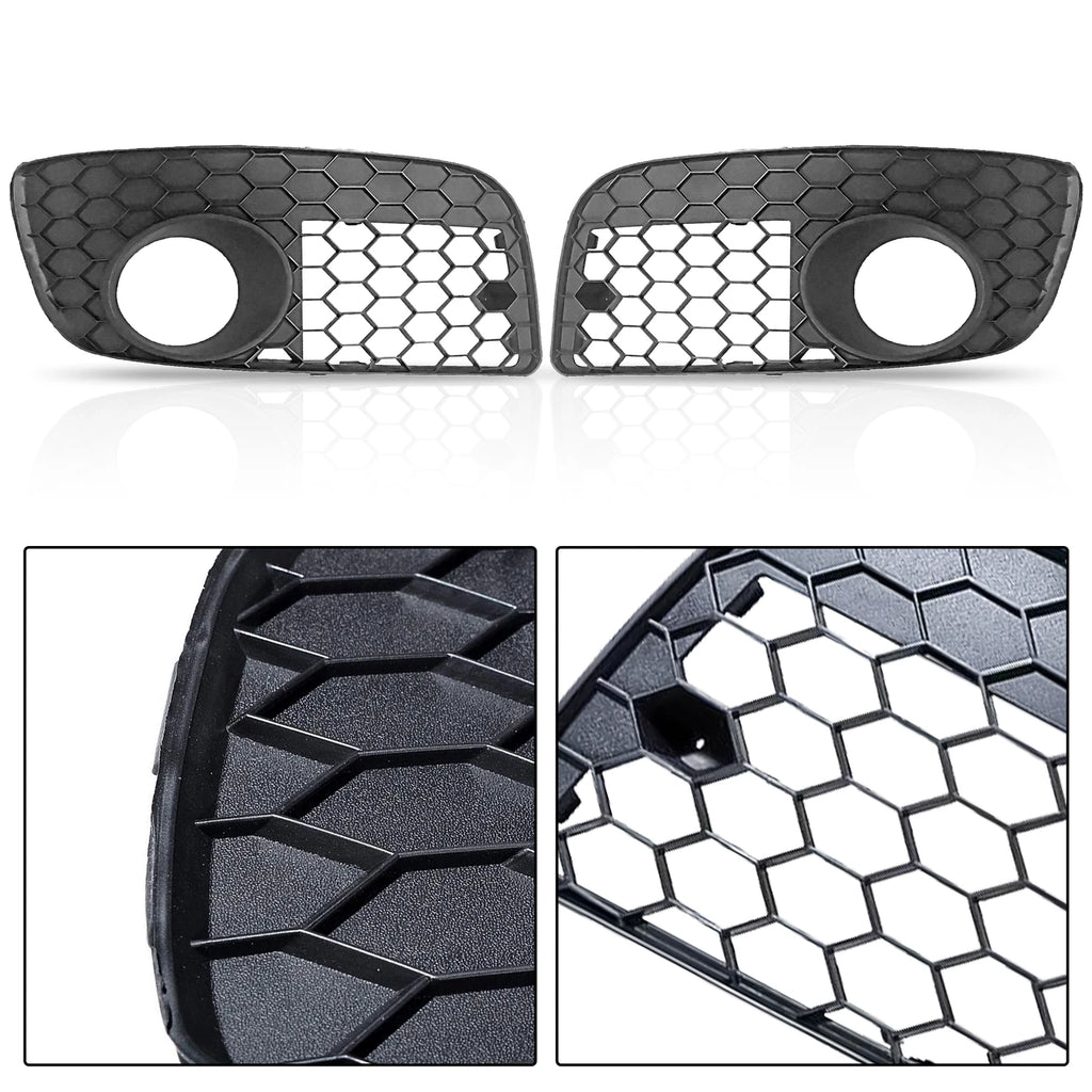 Pair of Honeycomb Fog Light Cover Grilles for VW Jetta GLI GTI Mk5 (2006–2009)