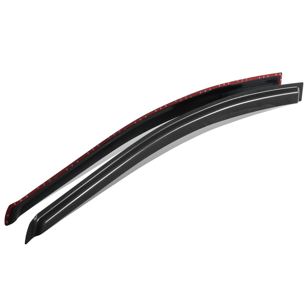 Set of 2 Window Visors for Honda Civic Coupe (2006–2011) - Glossy Black 3M Adhesive