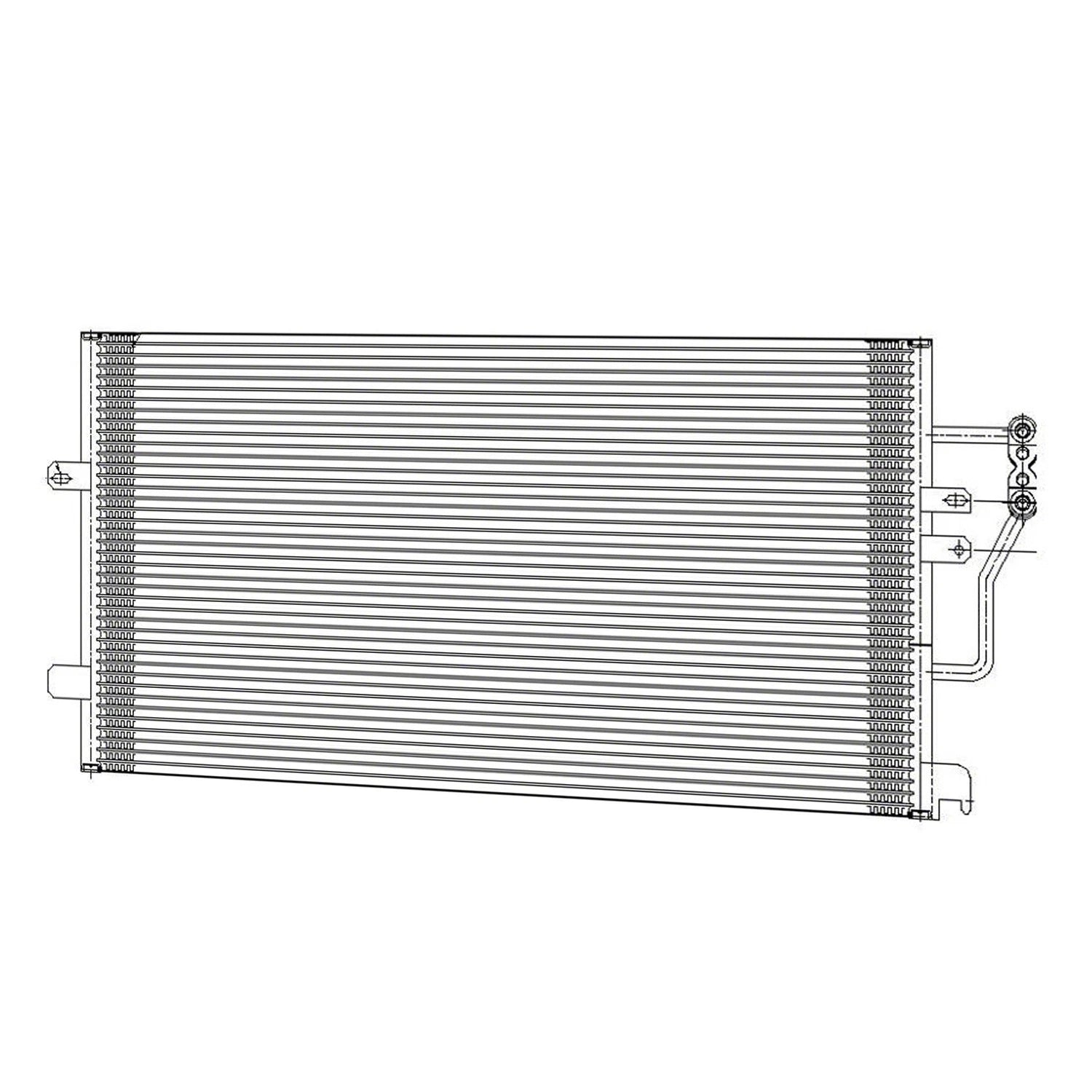 A/C Condenser Replacement Part for Cadillac Seville (1998–2004)