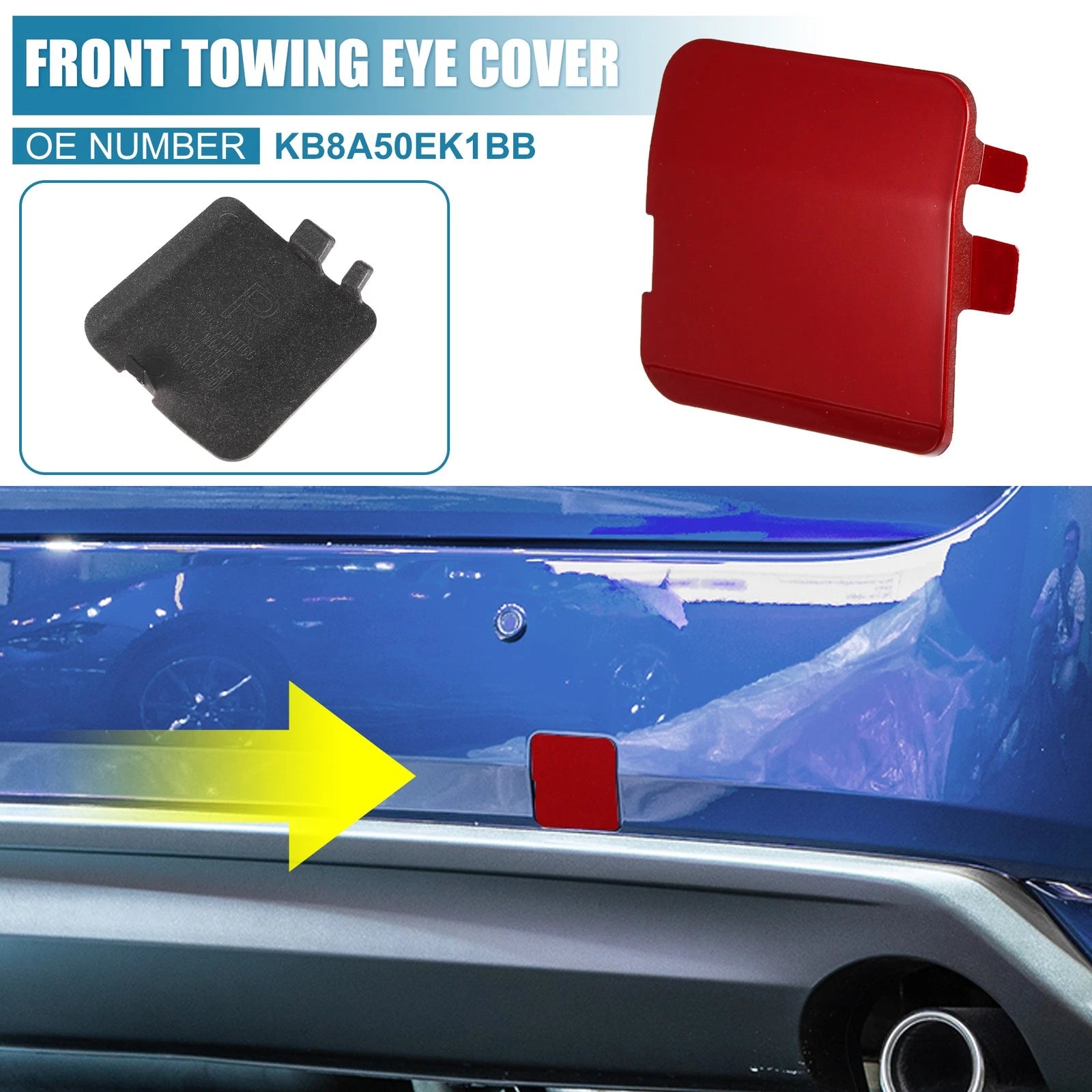 Tow Hook Cover Cap for Mazda CX-5 (2017–2021) Red