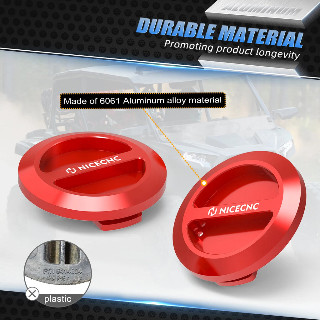 Floor Drain Plugs for Polaris RZR XP 1000 (2014–2023), RS1 (2019–2022), Trail S 900