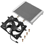 Aluminum Radiator & Cooling Fan Shroud for Polaris RZR 570 RZR 800 (2008–2019)