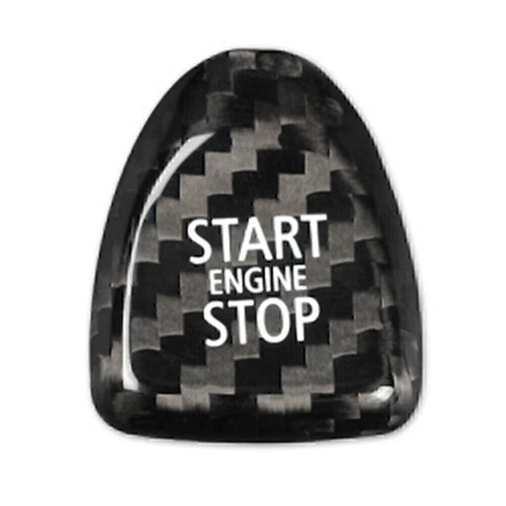 Carbon Fiber Keyless Start Button Cover for BMW Mini Cooper (2002-2023)