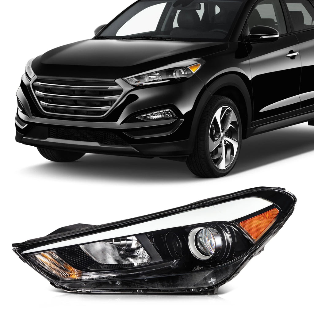 Headlight Assembly Left Driver Side for Hyundai Tucson (2016–2018)