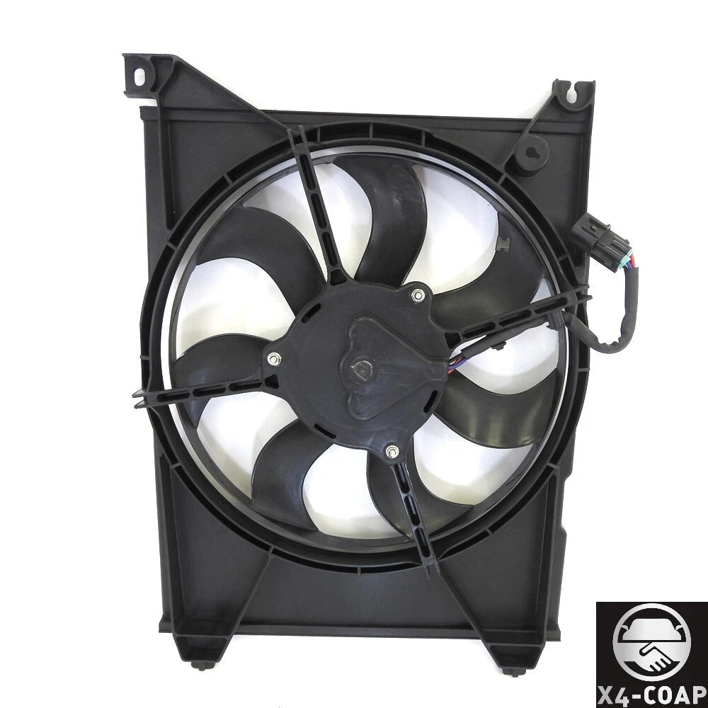 Front Condenser Fan for Hyundai Sonata, Kia Optima (2011–2019) HY3113107 S:9773538000
