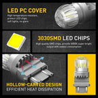 2X AUXITO 3157 3156 LED Reverse Backup Light Bulbs White 6000K