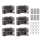 6pcs Piston & Rings Kit for Land Rover Range Rover Sport 3.0L V6 (2014–2019)
