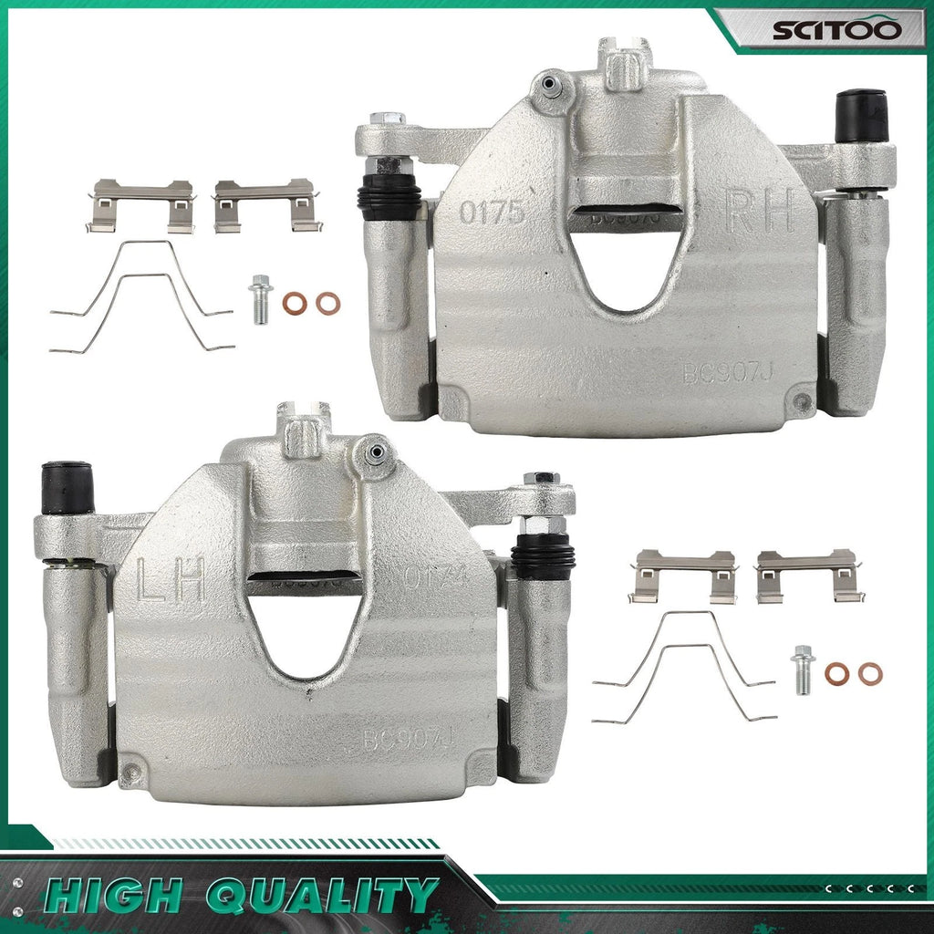 Front Pair Brake Calipers w/ Bracket for Infiniti G37 (2009–2011)