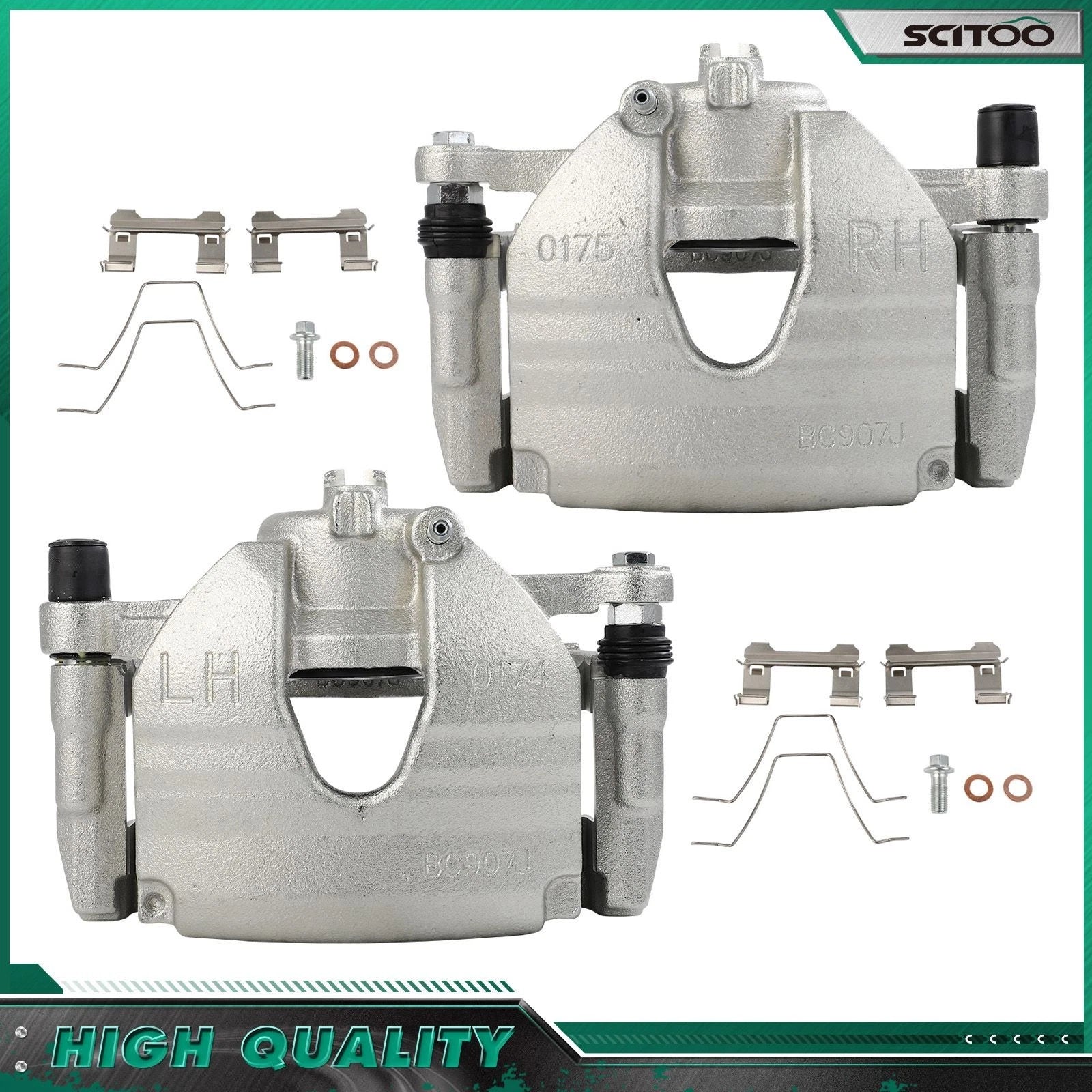 Front Pair Brake Calipers w/ Bracket for Infiniti G37 (2009–2011)