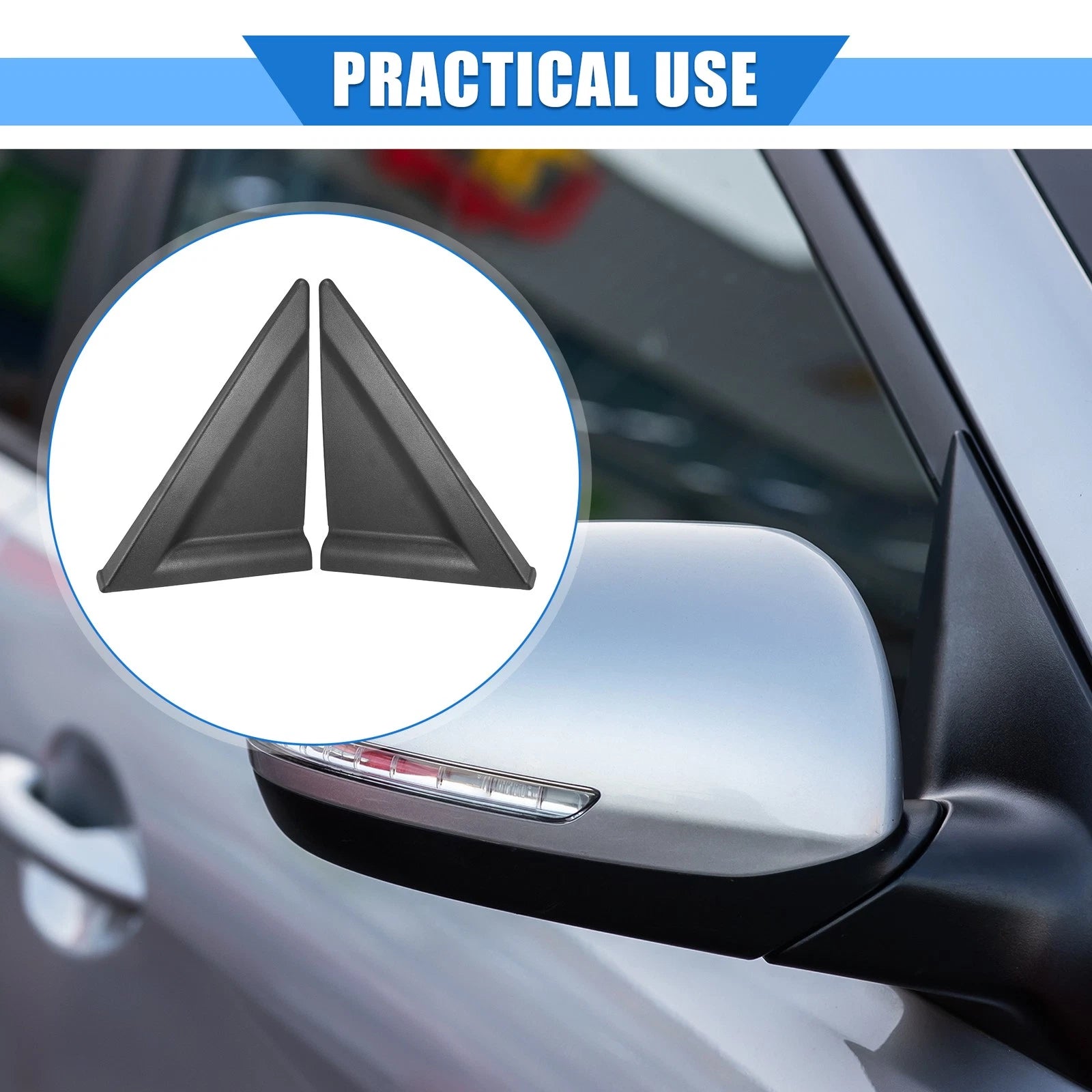 2X Mirror Corner Triangle Fender Cover for Kia Spectra (2004–2009)