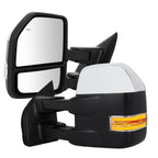 Tow Mirrors for Ford F150 (2015–2020) Power Heated Turn Signal Puddle Light Chrome