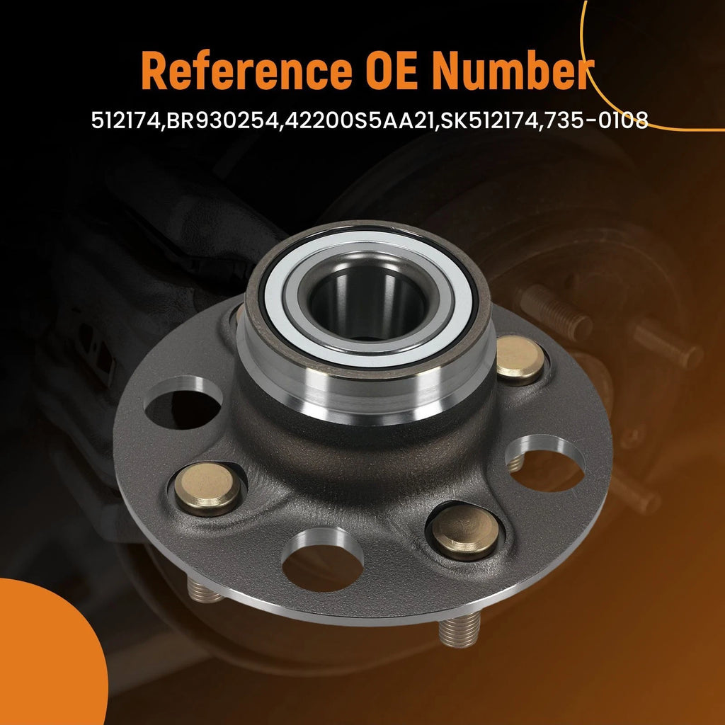 Rear Left Wheel Bearing Hub for Honda Civic (2001–2005) 512174 Non-ABS